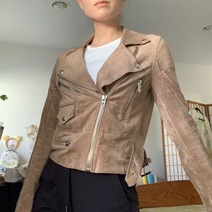 Suede moto jacket from Blank NYC
